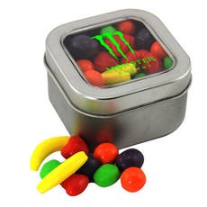 Runts in Square Window Tin