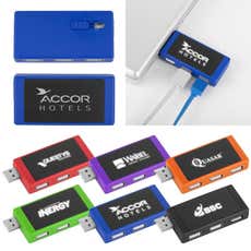 Light Up Pocket-Sized 3-Port USB Hub