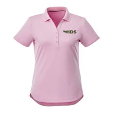 Women's Polyester Mesh 3-Button Placket Performance Polo Shirt